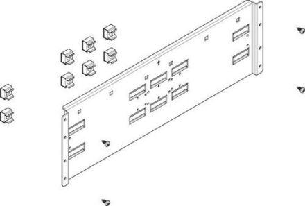 ABN flat 2 FB/3RE for NH1/2/3 separator mounting crossbar (FMT23322FN)