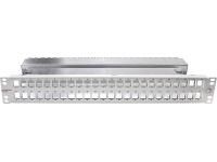 Dätwyler 440051 19' 48xKeystoneModul MGK 1.5HE light grey Unilan patch panel modular empty