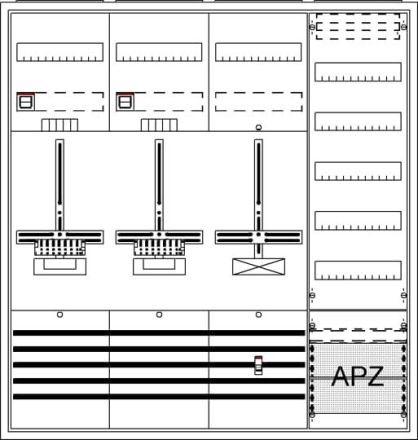 ABB Striebel & John 2CPX054280R9999 DA47QH AP 3Pkt.A47 2Z1S1V5A2 Complete cabinet
