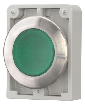 Eaton 188060 illuminated pushbutton M30I-FDL-G flat green unlabeled