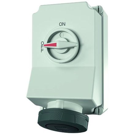 Mennekes 5059A switchable 63A 4-pole 7h 500V IP67 wall socket