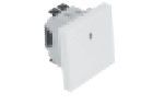 EFAPEL TWO-POLE SWITCH W/PILOT LAMP-2MOD MATTE WHITE