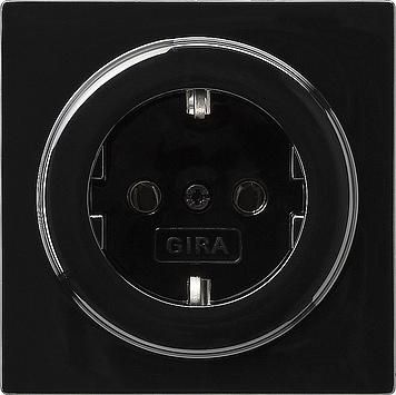 Gira 018847 SCHUKO socket S-Color Black