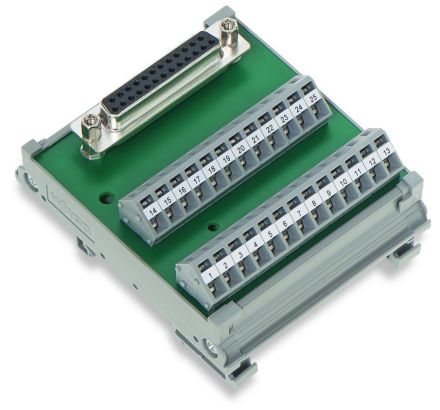 Wago 289-555 Sub-Min-D socket strip 9-pin transfer module