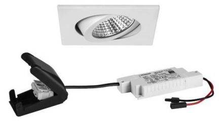 Brumberg 39465073 230V AC 6W 3000K white LED recessed ceiling spotlight