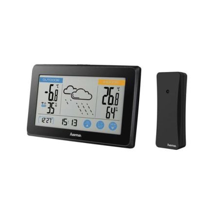 Hama 186314 Touch black weather station