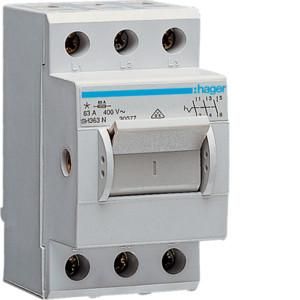 Hager SH363N off/compact switch 3-pole 63A