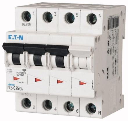 Eaton FAZ-B15/3N circuit breaker, 278948