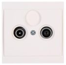 Kopp 113001081 antenna socket TV/RF, white