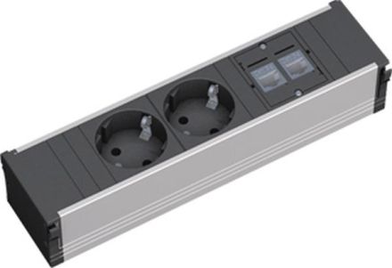 Bachmann 333.1008 CONI 2xSCHUKO 2xCAT5e CONI 2xSCHUKO 2xCAT5e