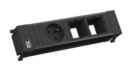 Bachmann 916.063 power strip 1f black 0.1m 35° IP20