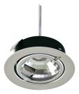 EVN 425014 round chrome matt G4 max.20W 12V recessed ceiling spotlight