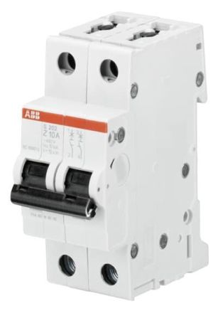 ABB Stotz-Kontakt 2CDS252001R0378 S202-Z6 Z-Char.6 kA 6 A 2P circuit breaker