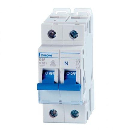 Doepke 09916598 DLS6I K50A 1-pole+N 10KA circuit breaker