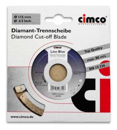 Cimco 208706 line blue 230mm diamond cutting disc