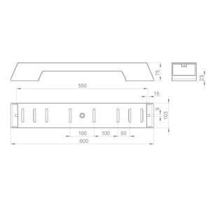 Unex 66605 Insulating grey RAL7035 600 U23X Longitudinal beam