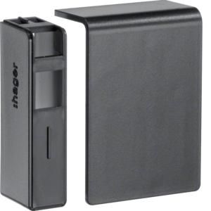 TEHALIT SL2005569011 End piece SL200556 RAL9011 graphite black