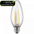 Blulaxa 48343 LED filament candle shape 4.5 W warm white, E27