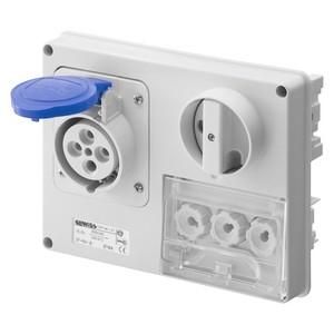 Gewiss GW66139 horizontal without housing 32A/5 pin 230V IP44 socket