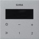 Gira 248026 operating unit flush-mounted radio RDS System 55 color aluminum