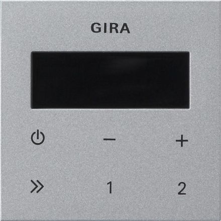 Gira 248026 operating unit flush-mounted radio RDS System 55 color aluminum