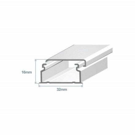EFAPEL 32X16 ADHESIVE TRUNKING WHITE