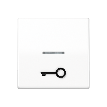 Jung AS591T1KO5WW rocker switch with light guide, with touch-sensitive symbol door, Duroplast, AS series, alpine white