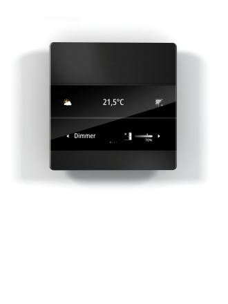 ENERTEX 1177-02-sw KNX room controller MeTa² | Standard | black anodized