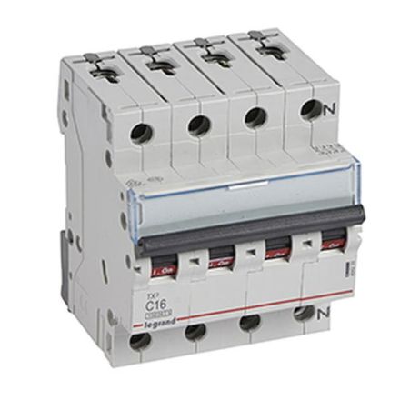 Legrand 404239 Circuit breaker TX3 C16A 3P+N 10KA 4M