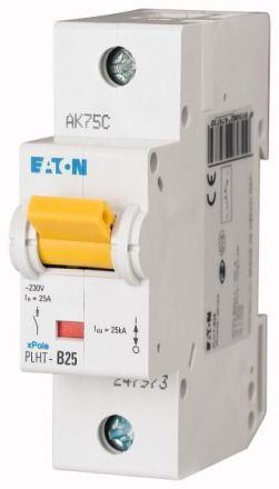 Eaton PLHT-B25 circuit breaker, 25A, 1p, B-Char , 247973