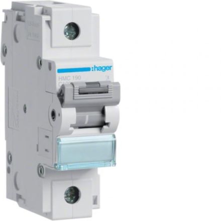 Hager HMC190 circuit breaker 1-pole C100A 1.5M 15kA