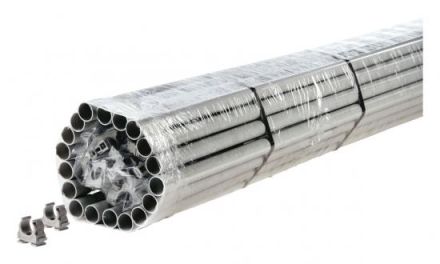 Fränkische Rohrwerke 22221025 FPKu-EM-F M25 2-meter incl. clamps plastic armored pipe set