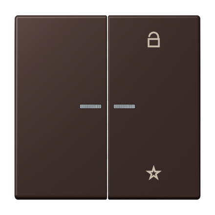 Jung FMLC1701252 eNet button universal 1-way 2-way, Duroplast, LS series, terre d ombre brûlée 59 ( LC4320J )