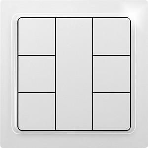 Eltako 30055692 F6T55EB-pg E-Design55 polar white glossy wireless button