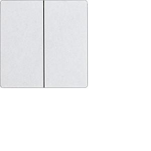 Eltako 30055935 DW-W2T55E-pg unengraved polar white glossy double rocker