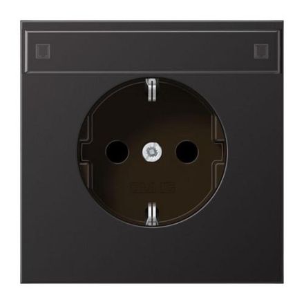 Jung AL1520NAD SCHUKO socket, 16 A 250 V ~, with label field, painted aluminium, LS series, dark