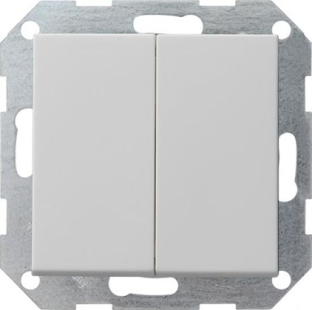 Gira 0128015 changeover switch 2-way Sys 55 grey push button switch