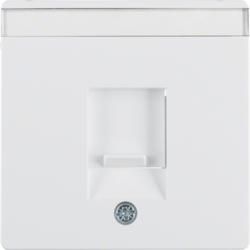 Berker 11706089 Central piece with dust protection slide and labeling field polar white including Berker