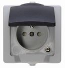 Kopp 107956008 NAUTIC grey surface-mounted housing