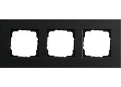 Gira 0213126 3-way cover frame Gira Esprit aluminum black