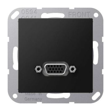 Jung MAA1102SWM Multimedia connection system VGA, Series A, graphite black matt