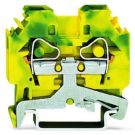 Wago 282-107 6qmm green-yellow 2 conductor protective conductor terminal
