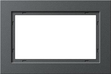 Gira 100123 cover frame 1.5-way Gira E2 anthracite