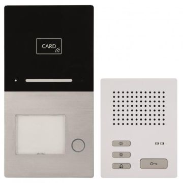 HHG Villa Audio Set 1 RL 1-family audio outdoor station set audio with integrated RFID and Bluetooth