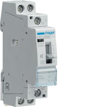 Hager ETC225S contactor hum-free 25A 2S 230V
