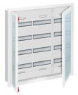ABB Striebel & John U53TR4 small distribution board, flush-mounted 4-row, with frame and door, 2CPX071727R9999