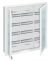 ABB Striebel & John U53TR4 small distribution board, flush-mounted 4-row, with frame and door, 2CPX071727R9999