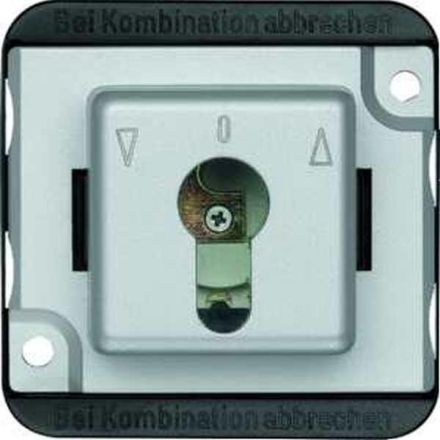 MERTEN 318860 matt silver PANZER roller shutter button insert
