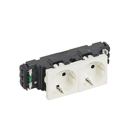 Legrand 077562 socket SCHUKO MOSAIC 2-WAY SL, (white)