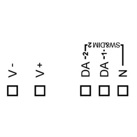 LUNATONE 89453832 DALI LED dimming actuator CV DT6 DE | 4-fold, 16 A